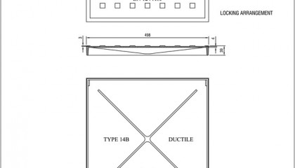 Square Manhole Cover and Frame (Type 14B)